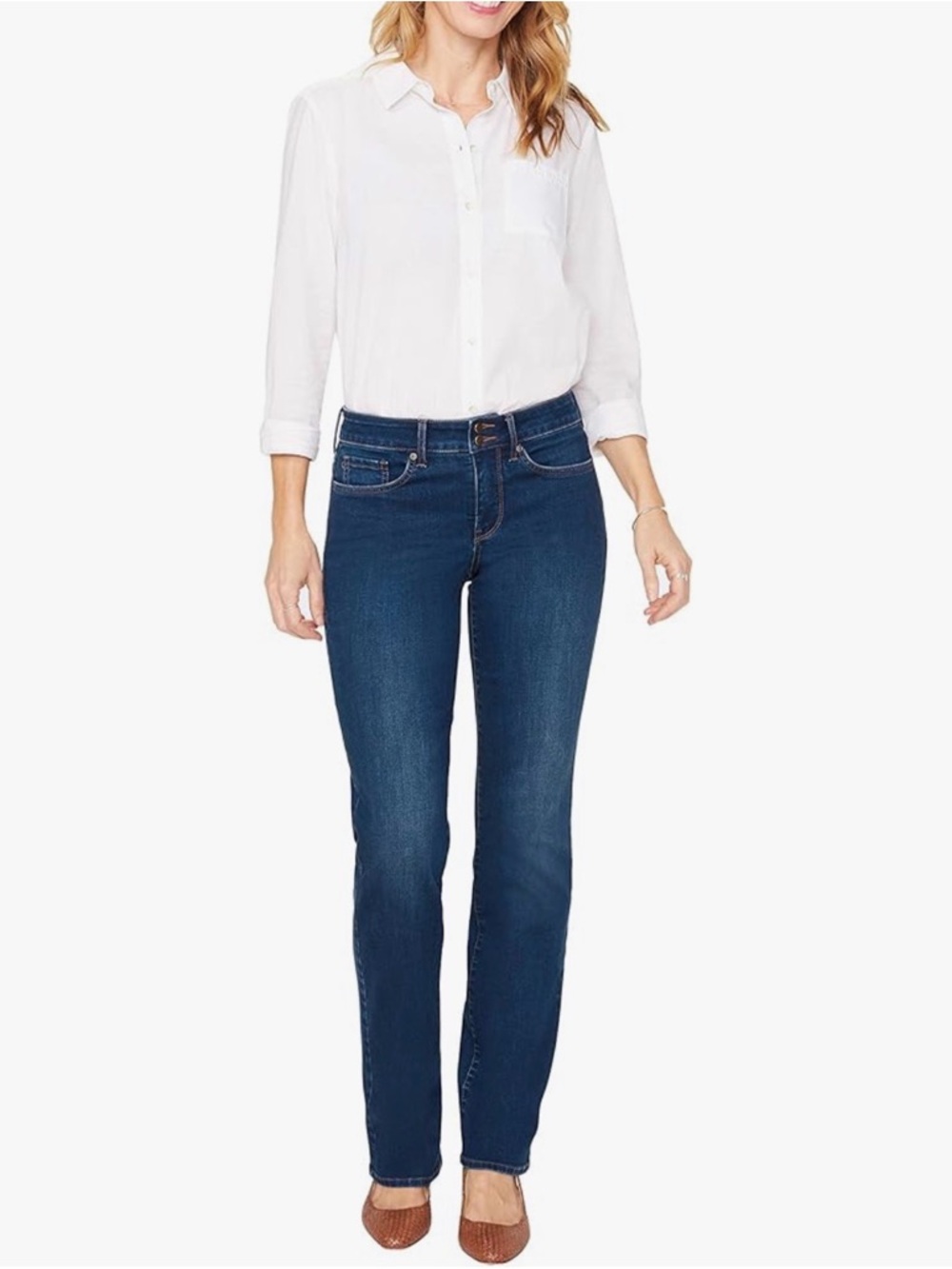 NYDJ Marilyn Straight Jeans Lift x Tuck Technology Blue